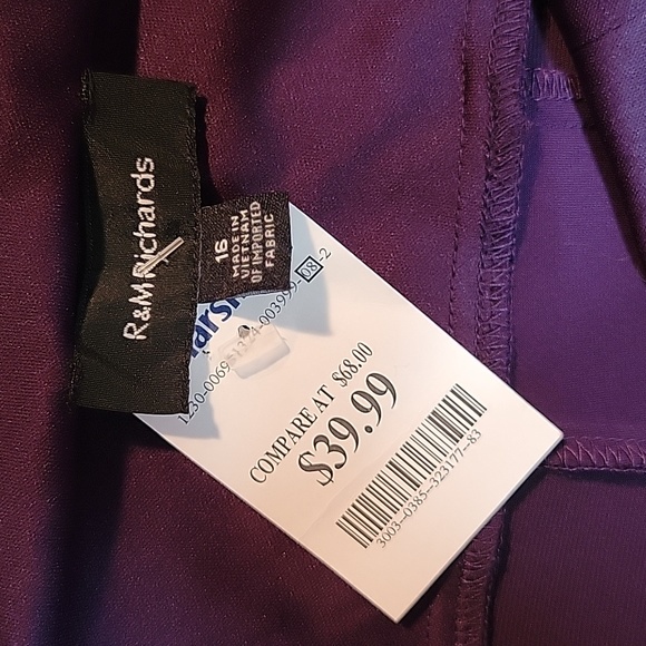 Sparkly Plum Colored R&M Richard's Dress and Bolero Jacket - Picture 5 of 8